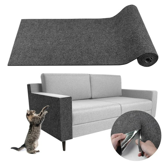 Cat Scratching Mat Cuttable Climbing Cat Scratcher Self-Adhesive Cat Wall Scratcher for Tree Shelves Sofa Furniture Protector
