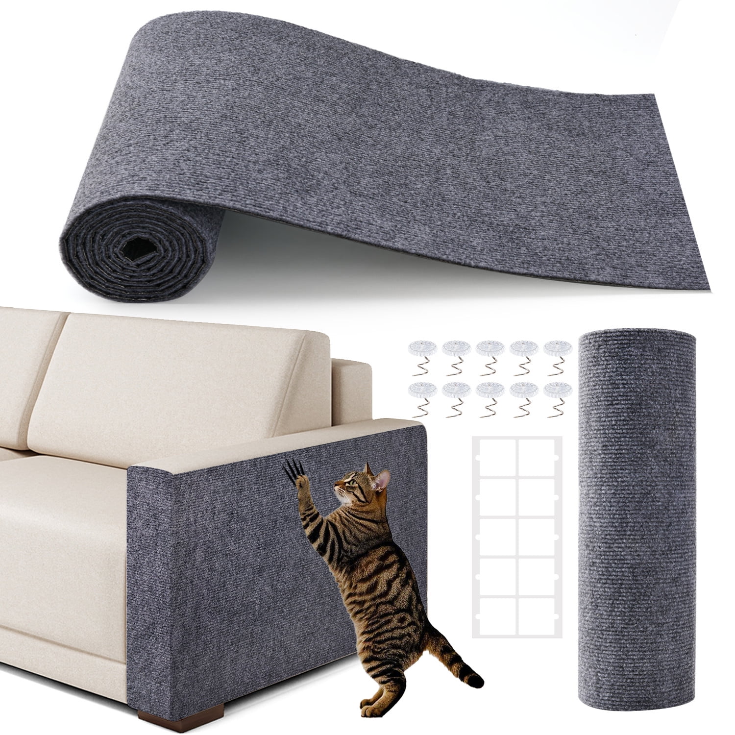 Photo inspiration: Cat Cat Scratch Furniture Preventer Reference: Cat Scratching Mat Trimmable Self Adhesive Cat Scratch Furniture