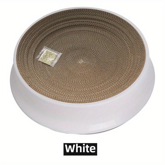 Cat Scratching Pad & Bed Combo, Shed-Free Durable Scratch-Resistant Bowl with Cozy Nest, 2-in-1 Cat Toys and Pet Supplies