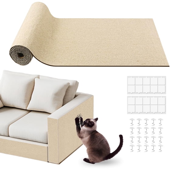 Cat Scratching Pad Khaki 15.8''x118'' Furniture Protector
