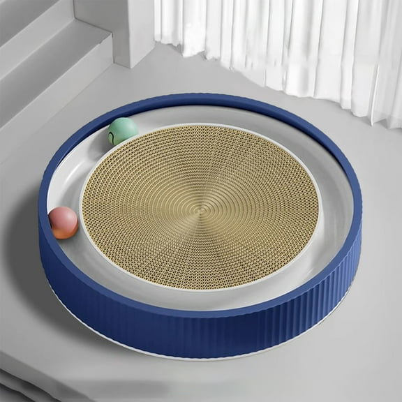 Cat Scratching Pads Round Cat Scratcher Toy Cat Scratching Board with Ball Multi Function Funny Sharpen Nails Scraper Pet Cat