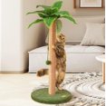 thumbnail image 1 of Cat Scratching Post 33 Inch Tall Cat Scratcher for Indoor Cats Adults,Small Cat Tree Tower Sisal Rope Kitten Scratch with Interactive Hanging Ball, 1 of 6
