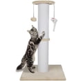 thumbnail image 1 of Cat Scratching Post 34 Inches Heavy Duty and Thicker Cat Scratching Post Sisal Rope with Hanging Ball and Mice Scratching Post for Indoor Cats and Adult(Beige), 1 of 7