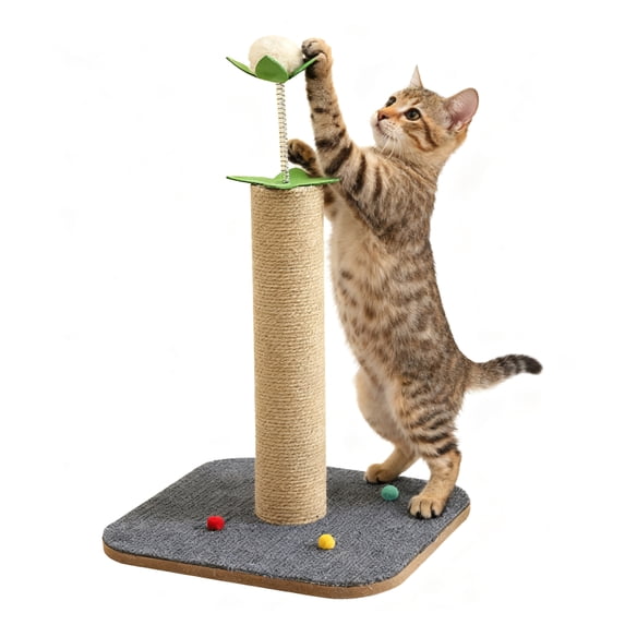 GARITIN Cat Scratching Post, 16'' Tall Cat Scratch Post for Indoor Cats ...