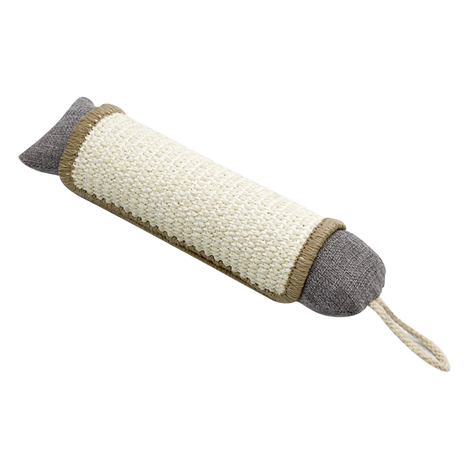 Cat Scratching Post Cat Toy - Gray Fish Design 12inch, Sisal Material for Scratching, Grinding Nails, Hanging Design for Indoor Cats, Kittens