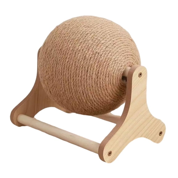 Cat Scratching Post Playing Interactive Cat Wheel Toy Scratcher Compact Design for Rabbits Ferrets Kittens