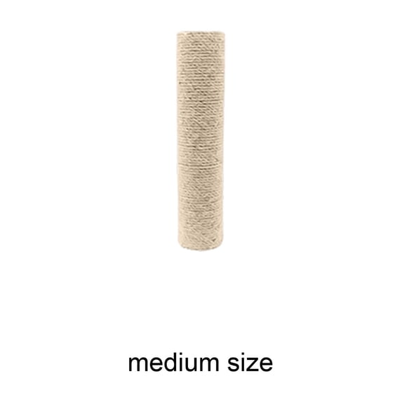 Cat Scratching Post Replacement, Natural Sisal Rope Cat Tree Parts for Furniture Repair, 3.14in Diameter Kitty Scratcher Pole, 6-20in Length