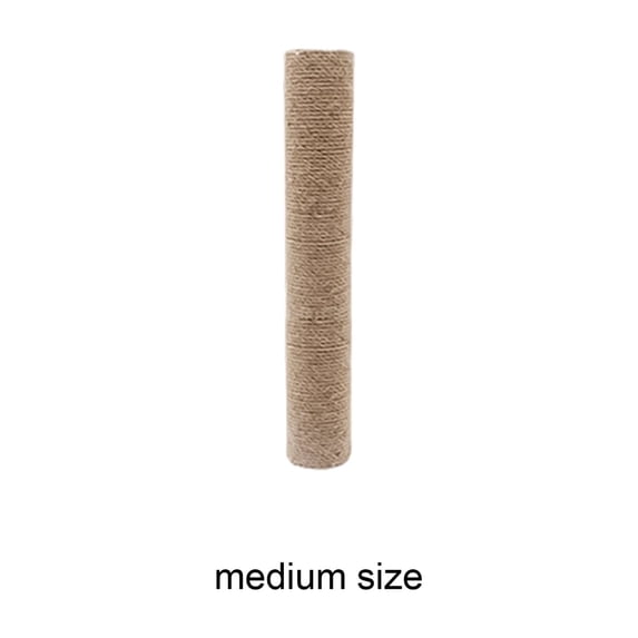 Cat Scratching Post with Natural Sisal Rope Meidum Diameter Scratcher Post Tree for Indoor Cats(12*2.7in)