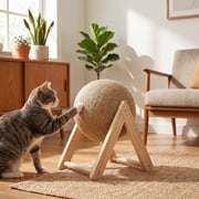 Cat Scratching Toy Woody Toy Cat Chew Scratching for Cats Cat Scratching Post Cat Furniture Cat Scratching Rotatable Cat Wheel Cat Ball Toy Scratcher Cardboard Kitten Miss Sisal
