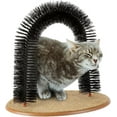thumbnail image 1 of Cat Self-Groomer Arch, Cat Back Scratcher Cat Brush, Bristle Ring Brush Cat Arch with Carpeted Base, Back Scratcher and Massager for All Size Cats, 1 of 7