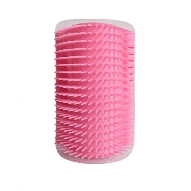 Cat Self Groomer With Catnip Soft Cats Wall Corner Massage Cat Comb