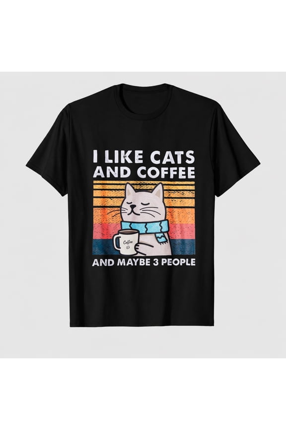 Cat Selfie with Alien UFO Funny Cat Gifts for Men Women T-Shirt
