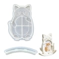 thumbnail image 1 of Cat Shape Frame Mold, Pet Memorial Photo Frame Resin Mold, Cat Dog Dinosaur Design Resin Picture Frame Mold DIY Cute Photo Frame with Stand Holder Home Table Decor, 1 of 9