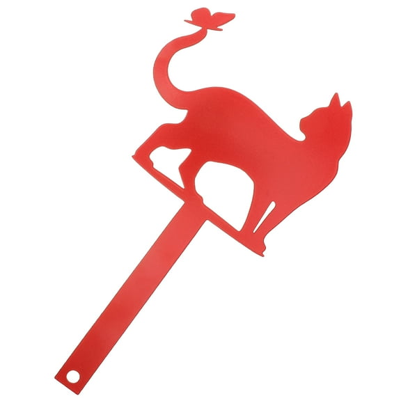 Cat Shape Mailbox Stake Decoration Mail Box Flag Metal Stake Sign Mailbox Decor