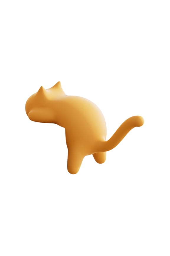 Cat Shaped Backpack Hook Plastic Desktop Hanger Backback Hook Key Holder for Bags, Headphones, Keys