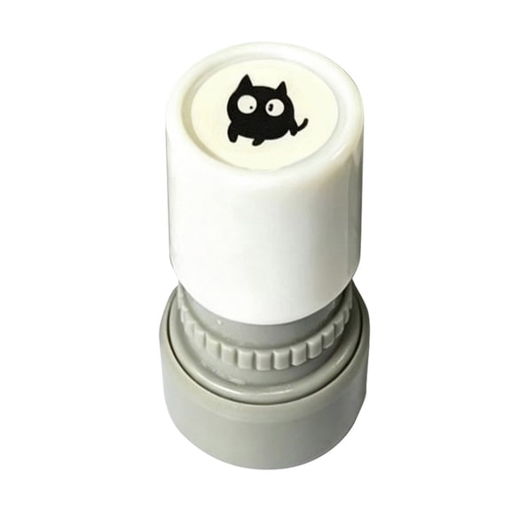 Cat Shaped Stamp for Parties, Adorable Slanted-Neck Feline Self-Inking Stamp, Cute Black Cat Design for DIY Cards, Scrapbooking, and Crafting, Fun Party Favor and Creative Gift for Adults and Teens