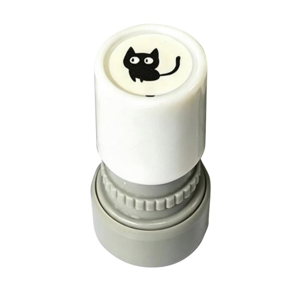 Cat Shaped Stamp for Parties, Adorable Slanted-Neck Feline Self-Inking Stamp, Cute Black Cat Design for DIY Cards, Scrapbooking, and Crafting, Fun Party Favor and Creative Gift for Adults and