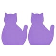 thumbnail image 1 of Cat Shaped Sticky Notes Cute Animal Removable Adhesive Memo Notes in Vibrant Colors, Self-Adhesive & Repositionable Notes Fun Novelty Stationery Notes Great Gift Purple 2x2.5 Inch 2Pcs, 1 of 1