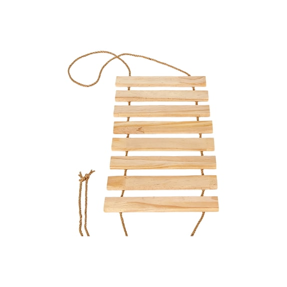 Cat Shelves for Wall, Hanging Wooden Ladder, Cat Ladder for indoor Cats, Space Saving, Natural Grain, Adjustable Hanging, 1 Pc (169 Chars)
