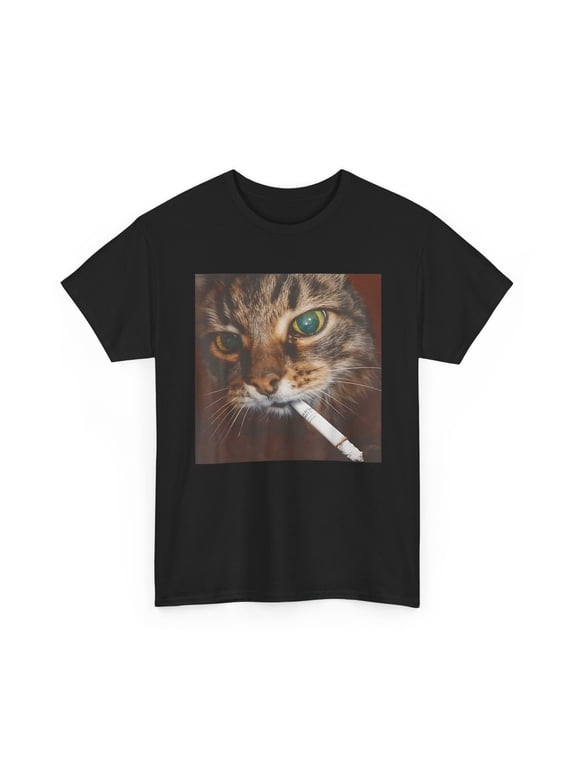 Cat Shirt, Kitty Cats Meme Women Men Funny T-Shirt, Casual Wear, Gift Idea