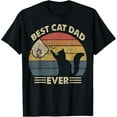 thumbnail image 1 of Cat-Shirt Men Best Cat Dad Ever Funny Dad T-Shirt, 1 of 7
