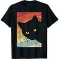 thumbnail image 1 of Cat Shirt. Retro Style T-Shirt, 1 of 5