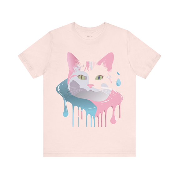 Cat Graphic Unisex 100 Cotton Vintage Design Tee 23