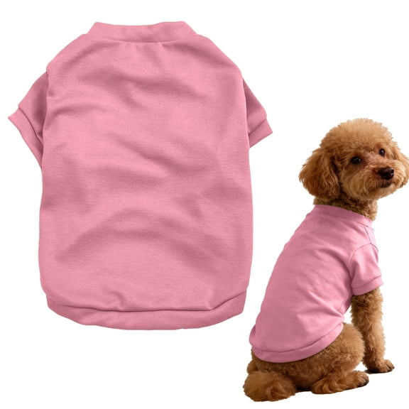 Cat Shirts for Cats only,Dog T Shirt Soft Cotton Basic Pet Shirt,Cute Dog Clothes for Small Dogs Boy and Girl, Lightweight Breathable Design Short Sleeves Vests for Puppy Chihuahua Yorkies(Pink, XS)