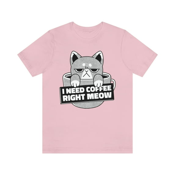 Cat Shirts Coffee Funny Cat Shirt Cat Gifts for Men Cat Dad Shirt