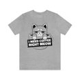 thumbnail image 1 of Cat Shirts Coffee Funny Cat Shirt Cat Gifts for Men Cat Dad Shirt, 1 of 5