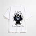 thumbnail image 1 of Cat Shirts for Women Cute Cat Summer Short Sleeve Graphic Printed Casual Tees Shirt Crew Neck Vacation Funny Blouse Tops, 1 of 8