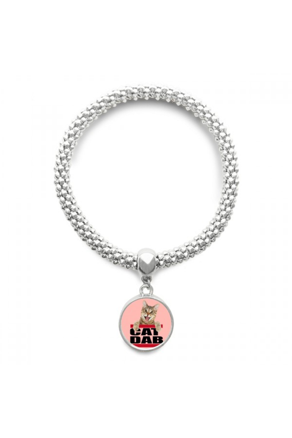 Cat Shows Tap Sport Art Deco Fashion Sliver Bracelet Pendant Jewelry Chain Adjustable Bangle
