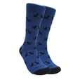 thumbnail image 1 of Cat Silhouette Pattern Socks from the Sock Panda (Adult Large - Men's Shoe Sizes 8-12), 1 of 5
