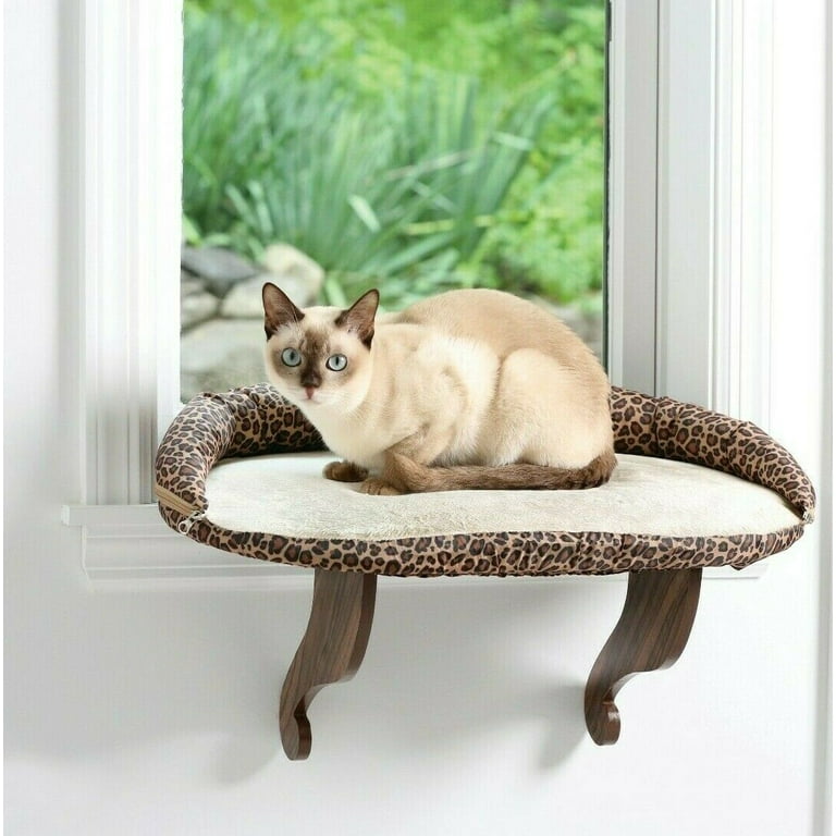 Topmart Window Sill Cat Perch,Kitty Sill,Cat Window Perch for Large Cats,Cat Window Seat,Cat Shelf for Window Sill,Window Cat Bed,Pet Window Perch