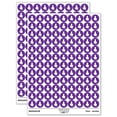 thumbnail image 1 of Cat Sitting Back Solid 200+ Round Stickers - Purple - Gloss Finish - 0.50" Size, 1 of 3