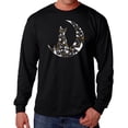 thumbnail image 1 of Cat Sitting On Moon - Men's Word Art Long Sleeve T-Shirt, 1 of 3