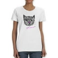 thumbnail image 1 of Cat Sketch Meows T-Shirt Women -Image by Shutterstock, Female 3X-Large, 1 of 4