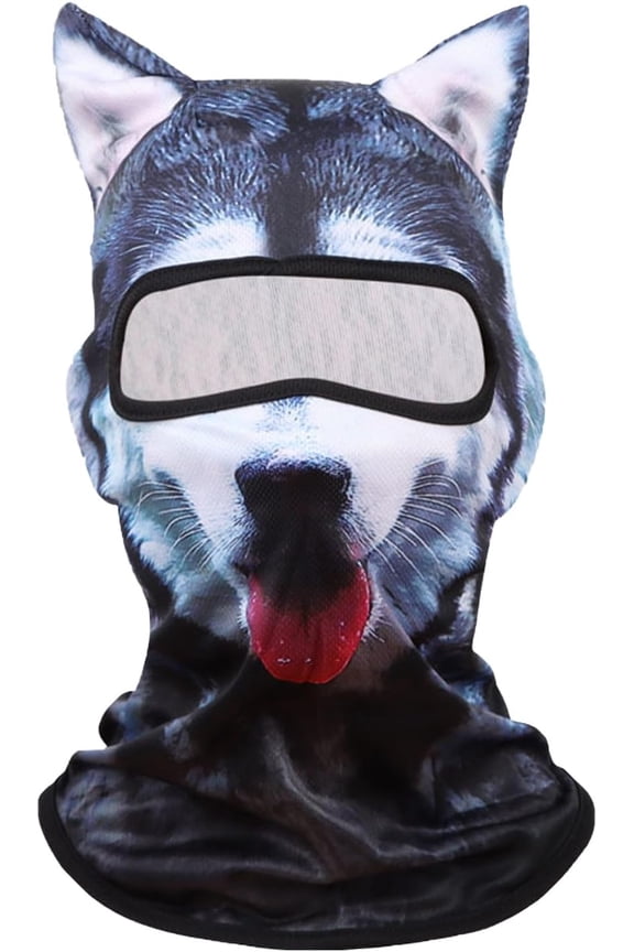 Cat Ski Mask, 2 Pack 3D Sheisty Face Balaclava, Winter Outdoor Shiesty Animal Hood with Ears, Halloween Decor