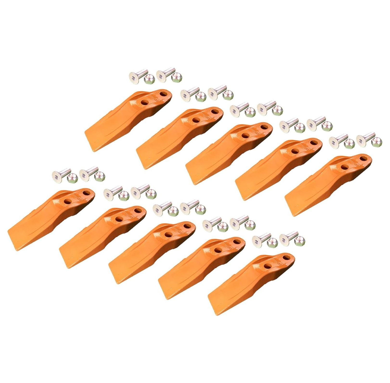 Cat Skid Steer Bucket Uniteeth w Hardware, 1324720 2 3/8" Hole Spacing (10)