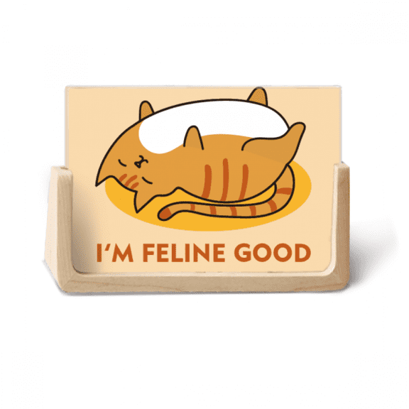 Cat Sleep Feeling Emotion Photo Wooden Photo Frame Tabletop Display