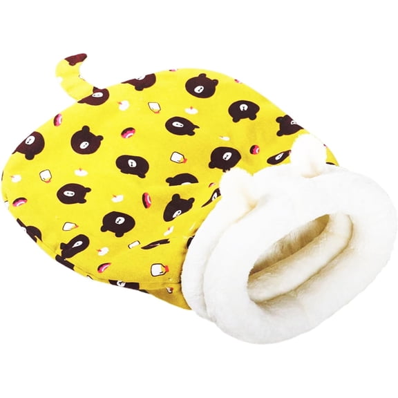 Cat Sleeping Bag, Cozy Nest Cave Bed for Cats and Dogs, Winte Warm Funny Tunnel Dog Nest Soft Plush Dogs Cave Bed Cat Sack for Cats Pet Supplies (Avocado(With ear), L-18×22 inches(45×55 cm))
