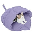 thumbnail image 1 of Cat Sleeping Bag, Linen Fabric Bed Cave Pet Cover Hide Hood Cave Comfortable Soft Washable With Non Slip Bottom Suitable For Indoor Puppies And Kittens, 1 of 3