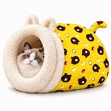 Cat Sleeping Bag for Indoor Cats, Plush Cat Sack Bed with Cozy Cave ...