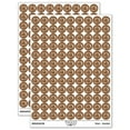 thumbnail image 1 of Cat Sleeping Doodle 200+ Round Stickers - Brown - Gloss Finish - 0.50" Size, 1 of 3