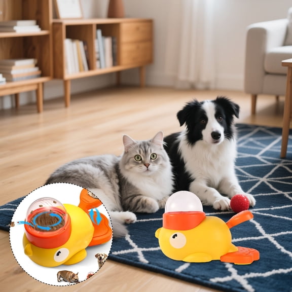 Cat Slot Machine Treat Dispenser, Cat Treat Slot Machine, Duck Dog Treat Dispenser, for Dogs & Cats, Interactive Slow Feeder Toy