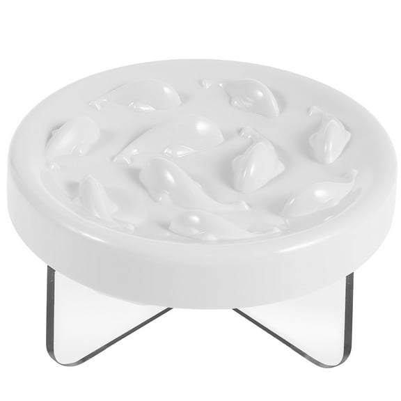 Cat Slow Feeder with Acrylic Stand Fish Shape Slow Feeder Cat Bowl Nonslip Pet Slow Food Bowl Anti Vomiting Slow Feeder Dish Pet Food Bowl Slow Feeder Bowl for Cats Dogs