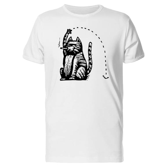Cat Smoking T-Shirt Men -Image by Shutterstock, Male Small