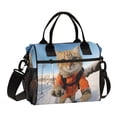 thumbnail image 1 of Cat Snow Sky Cooler Bag Lunch Bag Soft Cooler Cooling Tote Insulated Lunch Box for Adult Men Women, 1 of 6