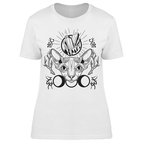 Cat Sphinx T-Shirt Women -Image by Shutterstock, Female Large