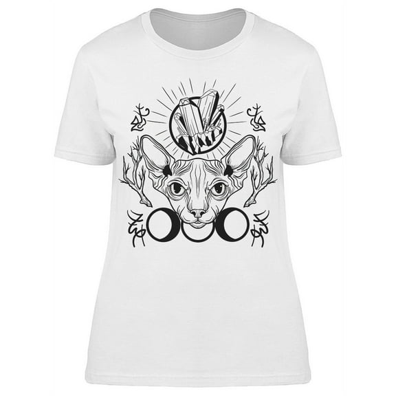 Cat Sphinx T-Shirt Women -Image by Shutterstock, Female x-Large